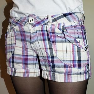 Plaid 100% cotton Union Bay skater girl shorts